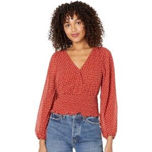 Madewell Patterned V-Neck Blouse